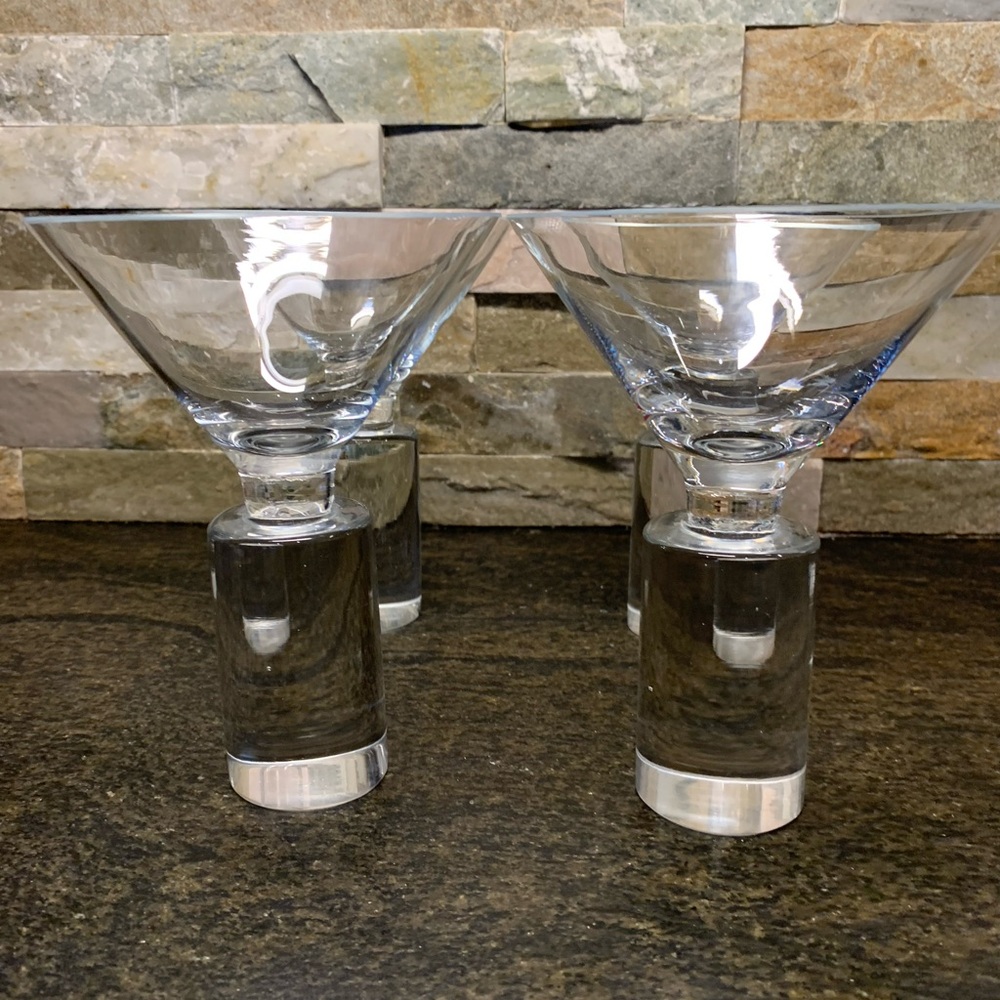 SASAKI | Set of 4 | Vintage Martini Cocktail Glasses